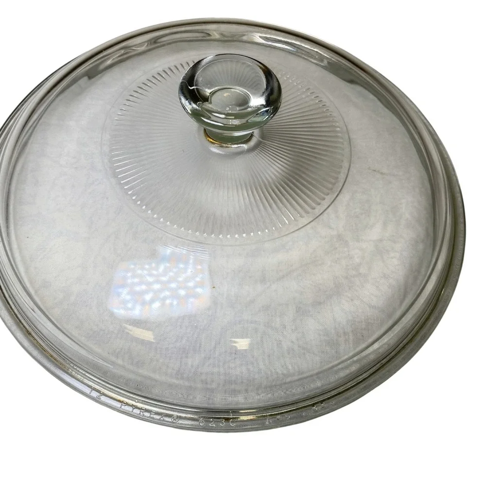 Pyrex 623-C Clear Glass Replacement Lid 8